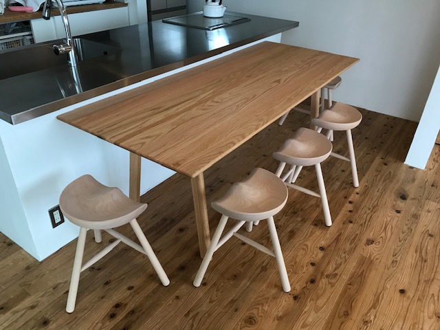 M様 ／ スープダイニングテーブル シューメーカー スツール  